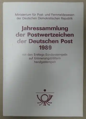 Ersttagsblatt-Jahressammlungen der DDR Band 1-6 gestempelt #KG635