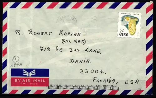 Irland 979 gestempelt auf Brief, Eulen #KJ214