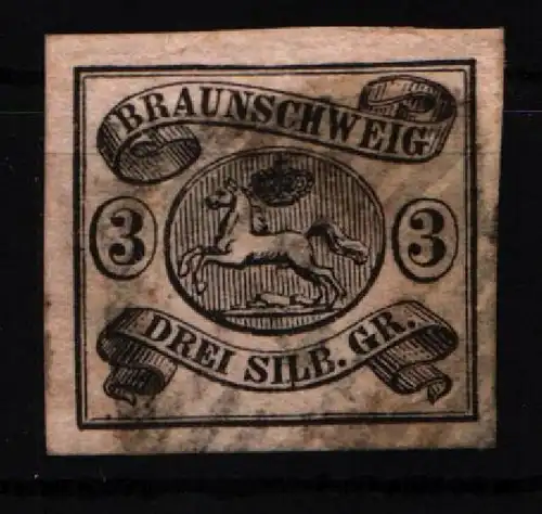 Braunschweig 8 gestempelt gut geschnitten #KI718