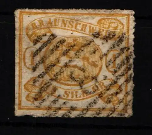 Braunschweig 14 gestempelt gut gestochen #KI719