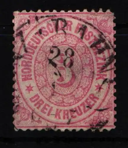 Norddeutscher Bund 21 gestempelt gut gezähnt #KI742