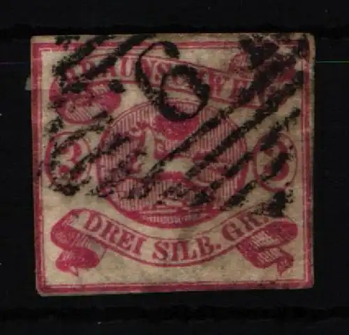 Braunschweig 12 gestempelt leichte Mängel, #KI759