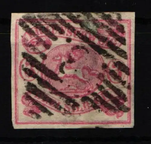 Braunschweig 12 gestempelt leichte Mängel, falzhelle Stelle #KI760