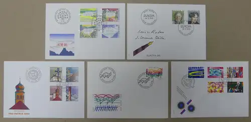 Schweiz Lot FDC aus dem Jahr 1996 und 1997 gestempelt #IM766