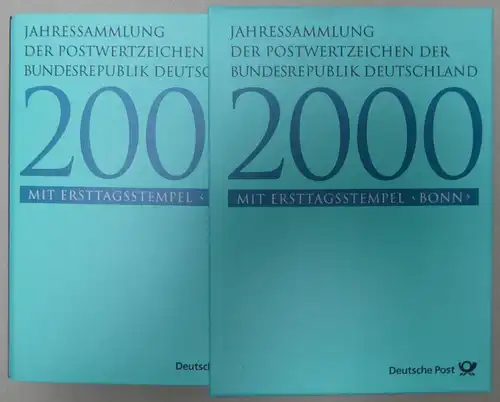 BRD Bund Jahressammlung 2000 gestempelt mit Schuber #KG683