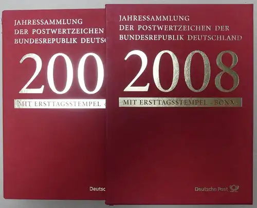 BRD Bund Jahressammlung 2008 gestempelt mit Schuber #KG675