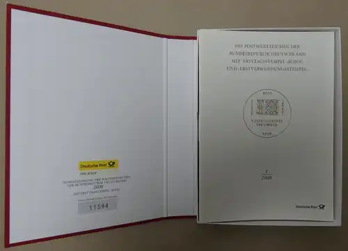 BRD Bund Jahressammlung 2008 gestempelt mit Schuber #KG675