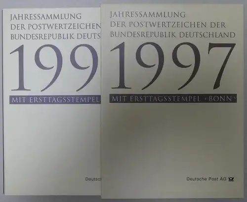 BRD Bund Jahressammlung 1997 gestempelt mit Schuber #KG686