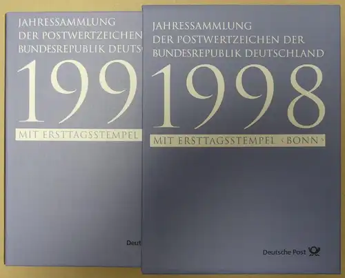 BRD Bund Jahressammlung 1998 gestempelt mit Schuber #KG685