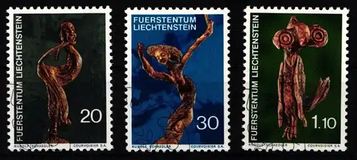 Liechtenstein 567-569 gestempelt Eulen #KJ229