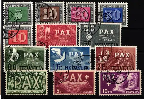 Schweiz 447-459 gestempelt #KL390