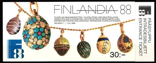 Finnland Auto-Paketmarken MH 21 postfrisch Markenheftchen #KL335