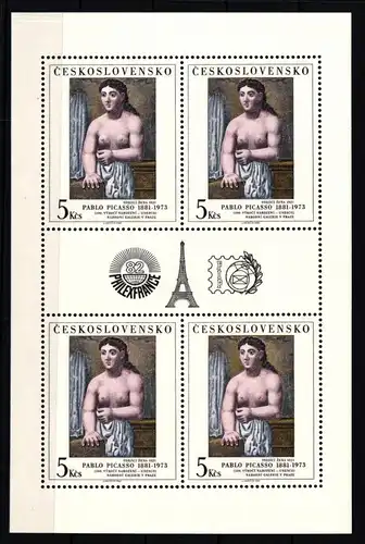 Tschechoslowakei 2645 postfrisch als Kleinbogen II #JV160