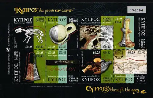 Zypern 1108-1115 postfrisch als Kleinbogen #JV134