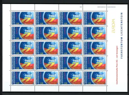 Liechtenstein 1310 postfrisch als Kleinbogen #JV197