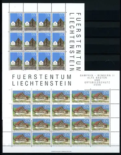 Liechtenstein 1434-1435 postfrisch als Kleinbögen #JV182