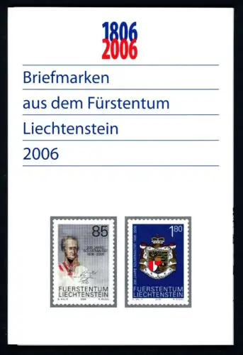 Liechtenstein Jahresmappe 2006 gestempelt mit Erstagsstempel #JV169