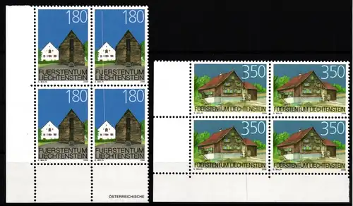 Liechtenstein 1434-1435 postfrisch als 4er Blöcke #JV202