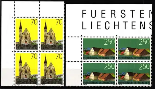 Liechtenstein 1314-1315 postfrisch als 4er Blöcke #JV212