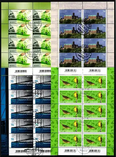 Bund gestempelt CEPT Kleinbögen aus 2016-2019 #JU913