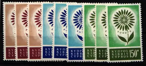 Zypern 3 x 240-242 postfrisch CEPT (Katalog 105,-€) #JU936