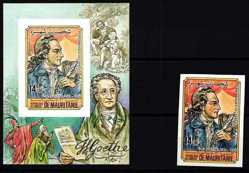 Mauretanien 807 A + Einzelblock postfrisch #JU982