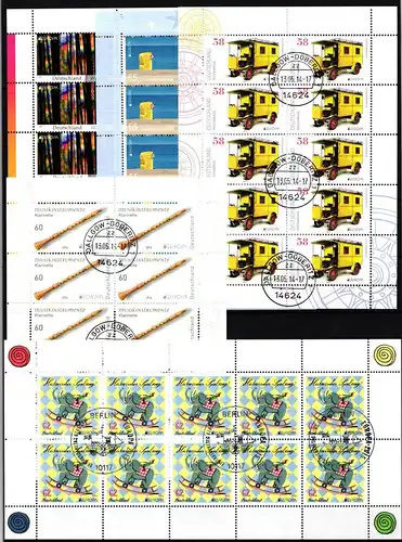 Bund gestempelt CEPT Kleinbögen aus 2011-2015 #JU912