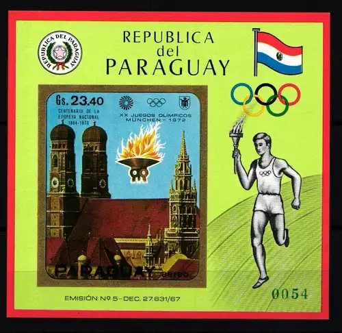 Paraguay Block 141 postfrisch #JU954