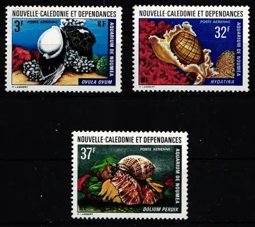 Neukaledonien 547-549 postfrisch Meeresschnecken #JU986