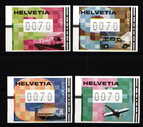 Schweiz Automatenmarken 11-14 postfrisch #KJ456