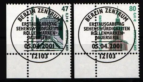 BRD Bund 2176-2177 gestempelt Eckrand mit Vollstempel #KJ544