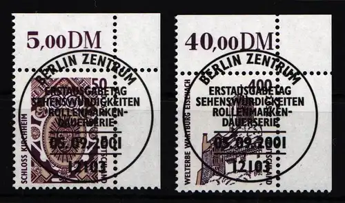 BRD Bund 2210-2211 gestempelt Eckrand mit Vollstempel #KJ546