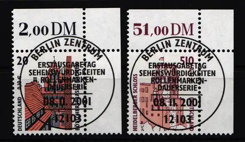 BRD Bund 2224-2225 gestempelt Eckrand mit Vollstempel #KJ547