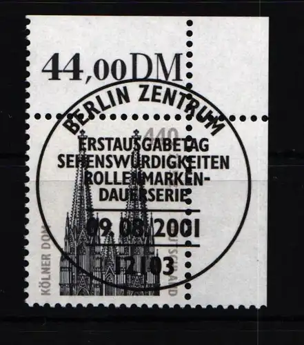BRD Bund 2206 gestempelt Eckrand mit Vollstempel #KJ554