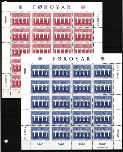 Färöer 97-98 postfrisch als Kleinbögen, Cept #JV030