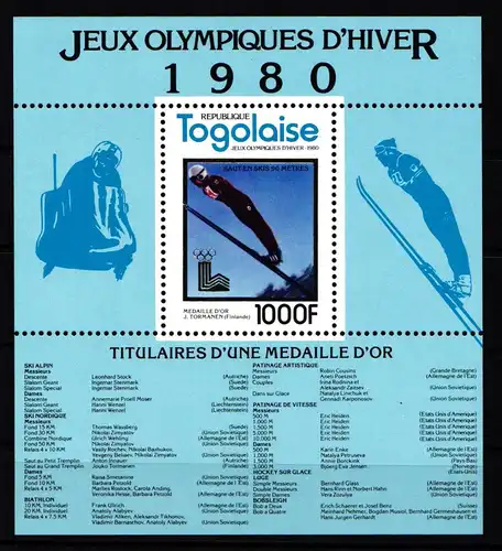 Togo Block 171 A postfrisch #KM053