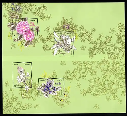 Frankreich Block 473-474 postfrisch im Folder #KM122