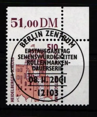 BRD Bund 2225 gestempelt vom Eckrand mit Vollstempel #KL431