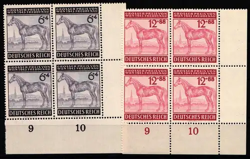 Deutsches Reich 857-858 postfrisch 4er Block vom Eckrand #KL508