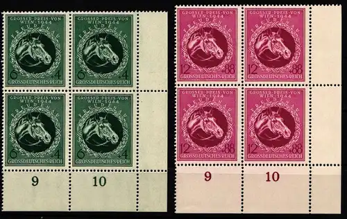 Deutsches Reich 900-901 postfrisch 4er Block vom Eckrand #KL563