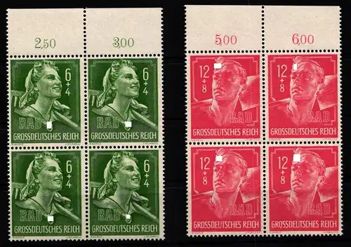 Deutsches Reich 894-895 postfrisch vom Oberrand #KL573