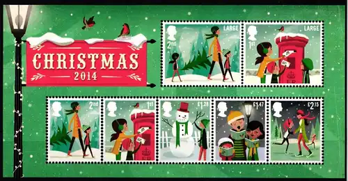 Großbritannien 3655-3661 postfrisch Block 91 #KL697