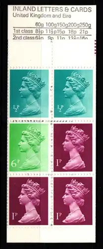 Großbritannien MH 37 postfrisch Markenheftchen #KL750