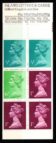 Großbritannien MH 37 postfrisch Markenheftchen #KL751