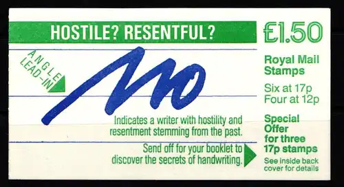 Großbritannien MH 76 postfrisch Markenheftchen #KL829