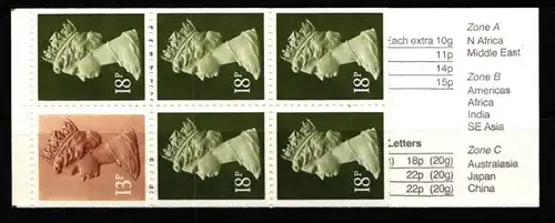 Großbritannien MH 79 D postfrisch Markenheftchen #KL845