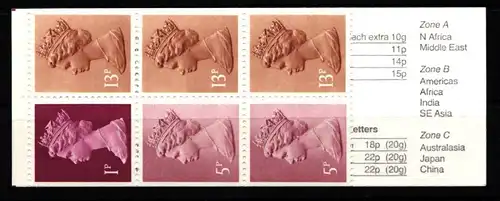 Großbritannien MH 77 D postfrisch Markenheftchen #KL837