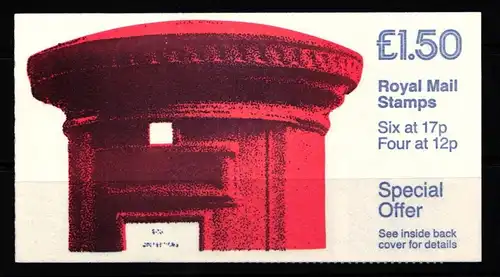 Großbritannien MH 74 postfrisch Markenheftchen #KL828