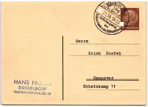 Deutsches Reich PP 122/ C 18-01 als Ganzsache gestempelt #JX970