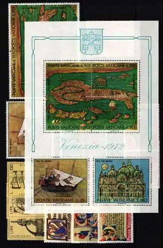 Vatikan Jahrgang 1972 postfrisch #KM897